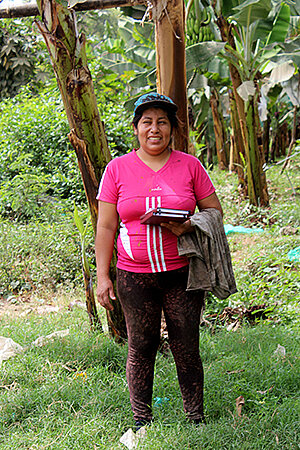 Petrolina Farfán, Bananen-Erzeugerin aus Piura, Peru; Foto: © GIZ.